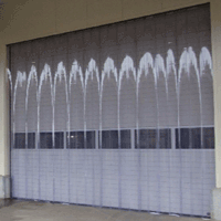 Klteschutz-Vorhang Industrie mit PVC Lamellenfolie